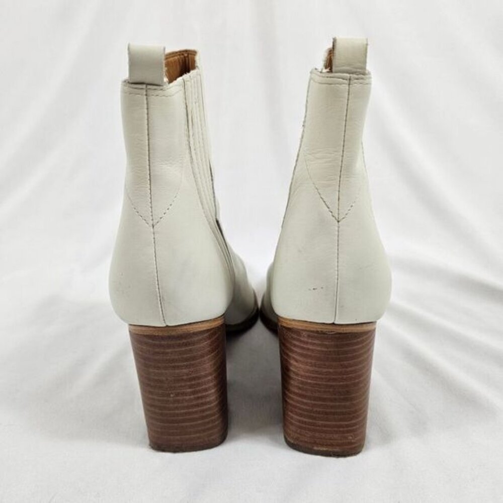 Marc Fisher Matter Boots In White Leather - Size 11 - Picture 4 of 9